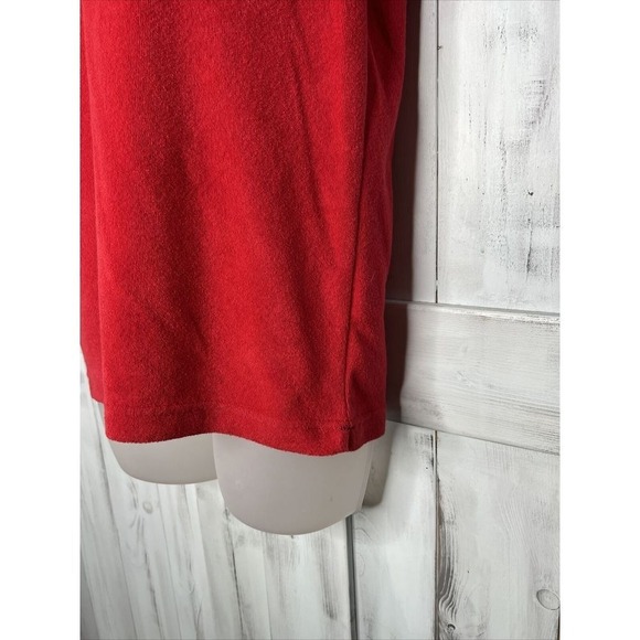 WOMENS BIRDWELL BEACH BRITCHES RED SOFT FRENCH TERRY SHORT SLEEVE POLO SHIRT L - Picture 5 of 13